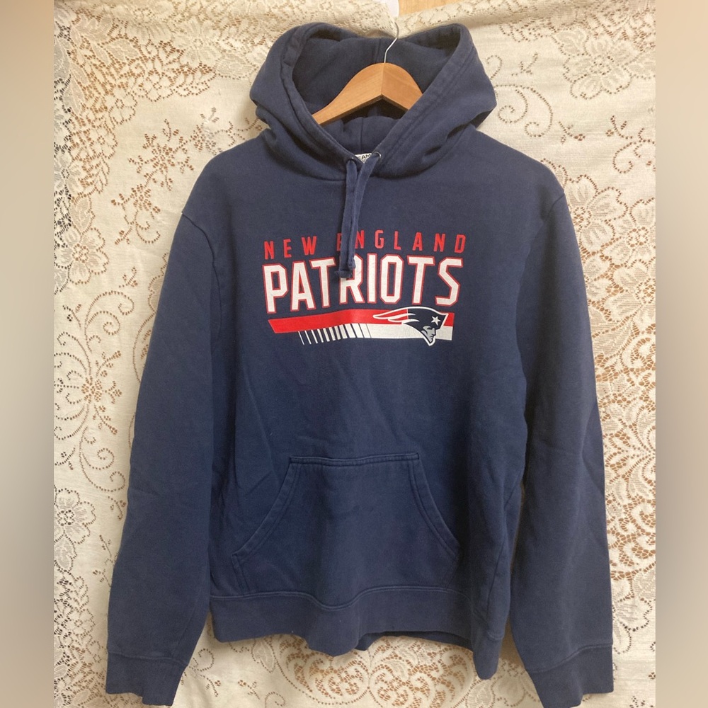 Navy Blue Official NFL New England Patriots Hoodie Small
